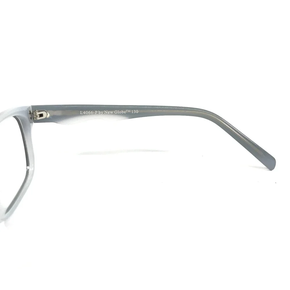 New Globe Eyeglasses Frames L4066-P BLACK Gray Rectangle Full Rim 49-16-130